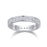Trajectory - Set With Top-quality Moissanite S925 Silver And Platinum-plated Diamond Wedding Ring, The Ring Can Be Tested With A Diamond Pen In Gold And Rose Gold