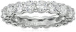 Amazon Essentials Eternity Band Cubic Zirconia Demi Fine Stacking Ring in Sterling Silver