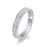 Trajectory - Set With Top-quality Moissanite S925 Silver And Platinum-plated Diamond Wedding Ring, The Ring Can Be Tested With A Diamond Pen In Gold And Rose Gold