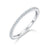 BORUO Sterling Silver Ring - Wedding Bands for Women, Eternity Band, Cubic Zirconia Simulated Diamond Stackable Band for Oura Ring Gen3/4-1.5mm 3mm Band Size 4-12
