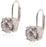 Amazon Essentials Sterling Silver Round Cut Cubic Zirconia Leverback Earrings