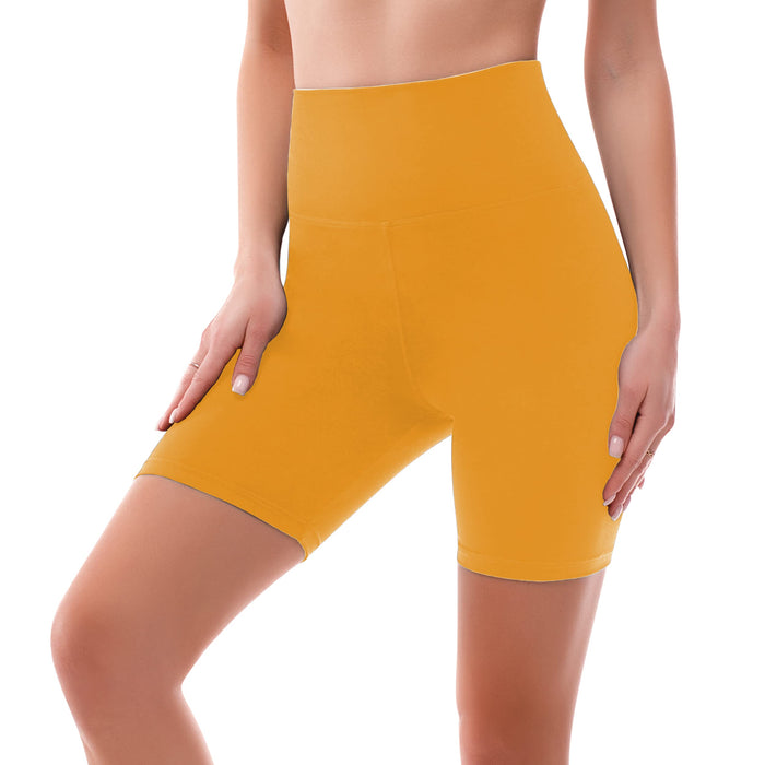 SINOPHANT High Waisted Women Biker Shorts - 6” Buttery Soft Elastic Tummy Control Shorts for Gym, Yoga, Workout