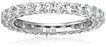 Amazon Essentials Eternity Band Cubic Zirconia Demi Fine Stacking Ring in Sterling Silver