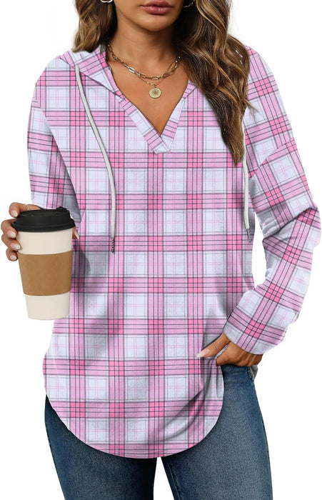 Bofell Womens Fashion Tops Hoodies for Women Pullover Oversized Sweatshirts Long SLeeve Shirts Loose Fit