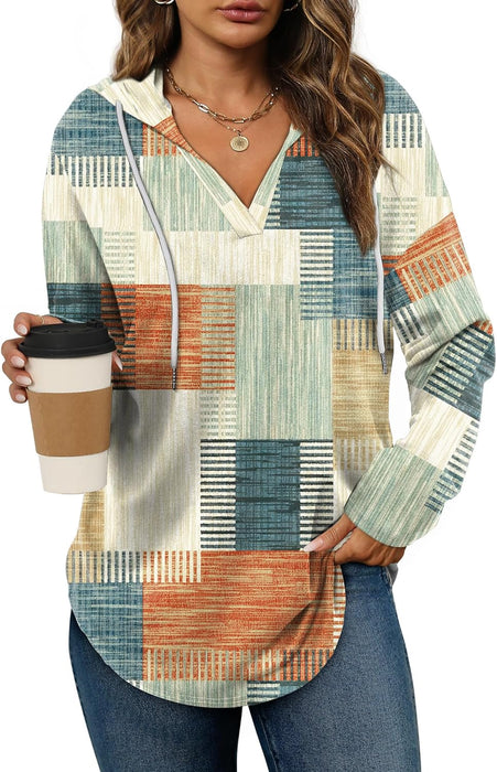 Bofell Womens Fashion Tops Hoodies for Women Pullover Oversized Sweatshirts Long SLeeve Shirts Loose Fit