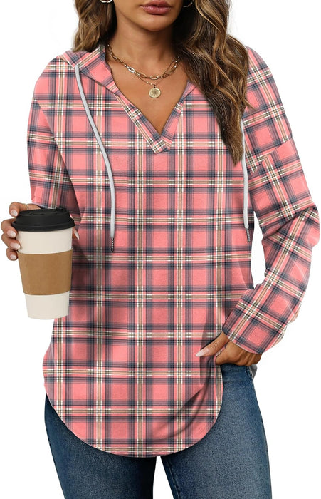 Bofell Womens Fashion Tops Hoodies for Women Pullover Oversized Sweatshirts Long SLeeve Shirts Loose Fit