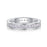 Trajectory - Set With Top-quality Moissanite S925 Silver And Platinum-plated Diamond Wedding Ring, The Ring Can Be Tested With A Diamond Pen In Gold And Rose Gold