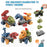 5 Pack Dinosaur Toys For Kids Age 3, Take Part Toys Dinosaur Building Toys Set For Toddler